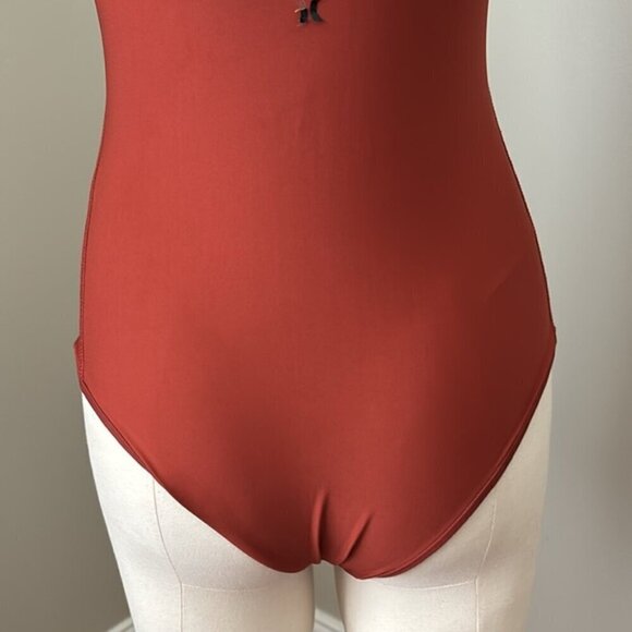 Hurley One Piece Pineapple Swimsuit Orange Sz S - Picture 10 of 11